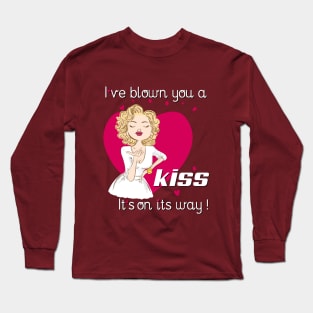 Girl send you a kiss Long Sleeve T-Shirt